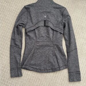 Lululemon Athletica Gray Buttoned Fitted Hoodie